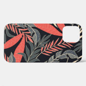 夏の継ぎ目のない熱帯パターンで、明るいエロが付く Case-Mate iPhoneケース (裏面 (横))