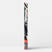 夏の継ぎ目のない熱帯パターンで、明るいエロが付く Case-Mate iPhoneケース (裏面 / 左)