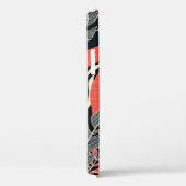 夏の継ぎ目のない熱帯パターンで、明るいエロが付く Case-Mate iPhoneケース (裏面 / 右)