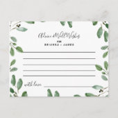 夏の緑のアドバイスとウェルウィッシュカード ポストカード (正面)