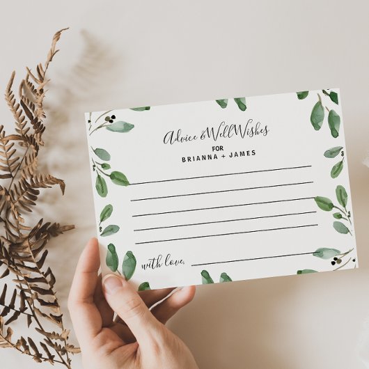 夏の緑のアドバイスとウェルウィッシュカード ポストカード