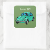 夏の緑のヒッピーのマンダラカーシール スクエアシール (バッグ)