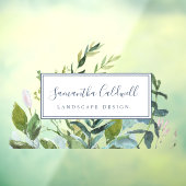 夏の緑のビジネスドアウィンドウクリング ウィンドウサイン (シート3)