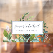 夏の緑のビジネスドアウィンドウクリング ウィンドウサイン (シート2)