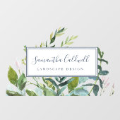 夏の緑のビジネスドアウィンドウクリング ウィンドウサイン (シート)