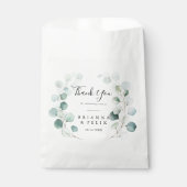 夏の緑のユーカリの葉ありがとうござ結婚う フェイバーバッグ (正面)