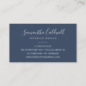 夏の緑の名刺 名刺 (裏面)