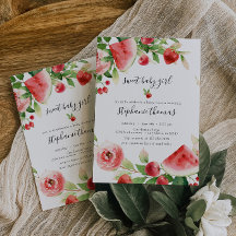 夏の緑の果実の赤ちゃんシャワー