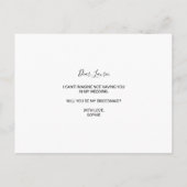 夏の緑の熱帯性ユーカリの花嫁 インビテーションポストカード (裏面)