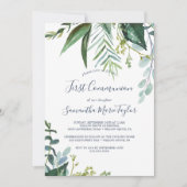 夏の緑の第1聖餐式 招待状 (正面)