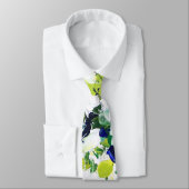 夏の緑の花柄のタイ ネクタイ (タイ)