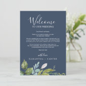 夏の緑 |ネイビーウェルカムレター&旅程 (スタンド正面)