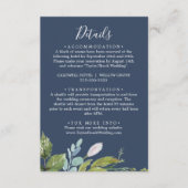 夏の緑 |ネイビー詳細エンクロージャカード エンクロージャーカード (正面)