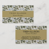 夏の美しいペリウィンクル花 名刺 (正面/裏面)