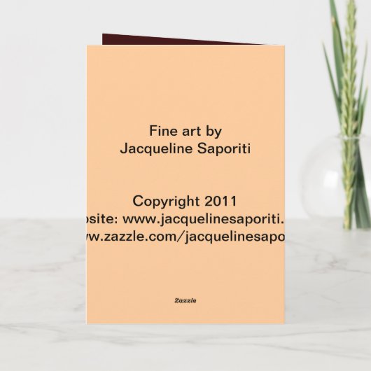 夏の美女 カード (裏面)