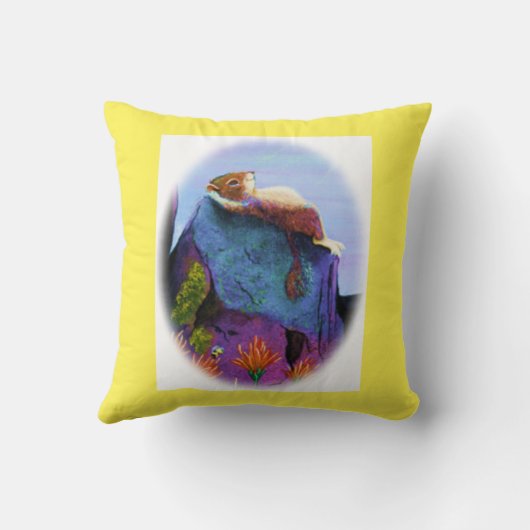 夏の群集枕 クッション (裏面)