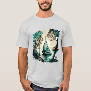 夏の脱出 Tシャツ
