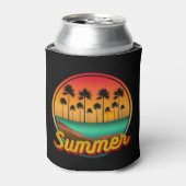 夏の自然の夕日 缶クーラー (缶正面)