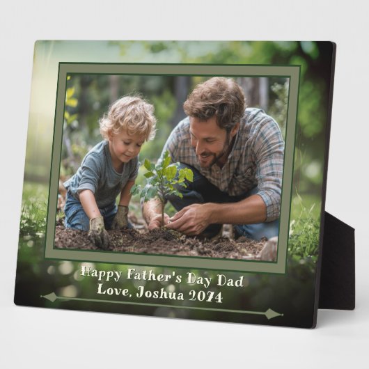 夏の自然1枚フォトファミリー記念 フォトプラーク (側面)