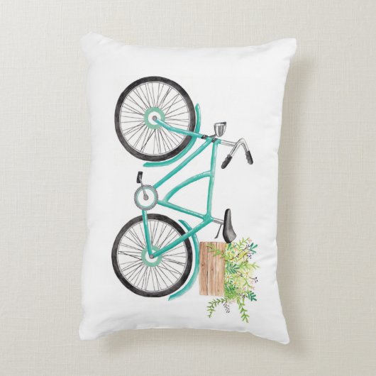 夏の自転車のデュオ アクセントクッション (裏面(縦))