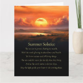 夏の至と太陽と水の自然精神 カード (正面)