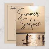 夏の至パーティの招待状 招待状 (正面/裏面)