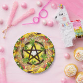 夏の至ブライトサンフラワー&エレクトムペイン ペーパープレート (パーティー)