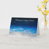 夏の至恵みと青い空と月 カード (黄色い花)