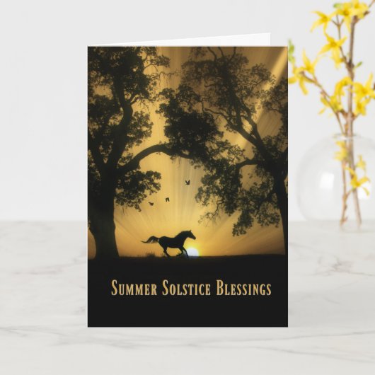 夏の至恵みカード カード (黄色い花)