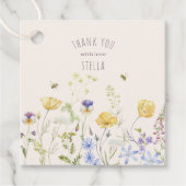 夏の至福、野の花、素朴な、水の色。 フェイバータグ (正面)