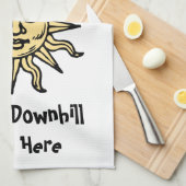 夏の至詩 キッチンタオル (四つ折り)