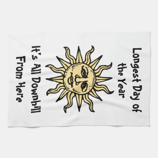 夏の至詩 キッチンタオル (横)