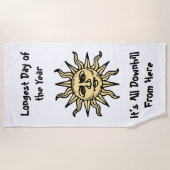 夏の至詩 ビーチタオル (正面)