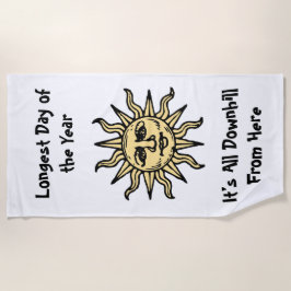 夏の至詩 ビーチタオル