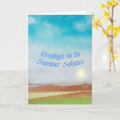 夏の至 カード (黄色い花)