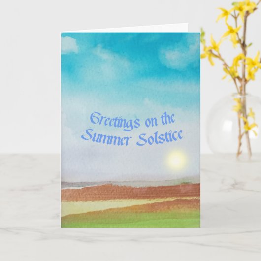 夏の至 カード (黄色い花)