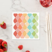 夏の色のパタ鮮やかーン スタンダードカクテルナプキン (インサイチュ)