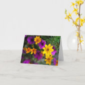 夏の色の空白のメモカード カード (黄色い花)