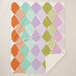 夏の色パターン シェルパブランケット