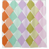 夏の色パターン シャワーカーテン (正面)