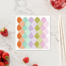 夏の色パターン スタンダードカクテルナプキン