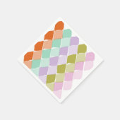 夏の色パターン スタンダードカクテルナプキン (角)