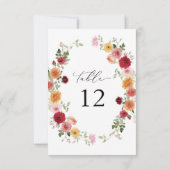 夏の色数々のフローラ厚い表の番号2 招待状 (裏面)