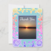 夏の色結婚で愛らしい 出欠カード (裏面)