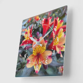 夏の色 スクエア壁時計 (傾斜)