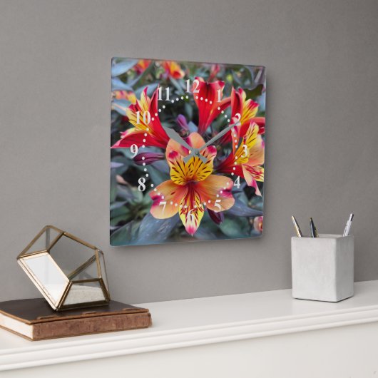 夏の色 スクエア壁時計 (オフィス)