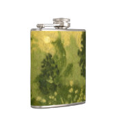 夏の芝生、ウール絵画ズ、風景の緑の色合い フラスク (右)