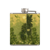 夏の芝生、ウール絵画ズ、風景の緑の色合い フラスク (裏面)