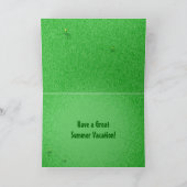 夏の芝生[カスタムグリーティングカード] カード (内部)