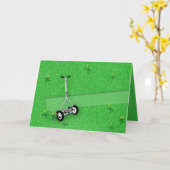 夏の芝生[カスタムグリーティングカード] カード (黄色い花)